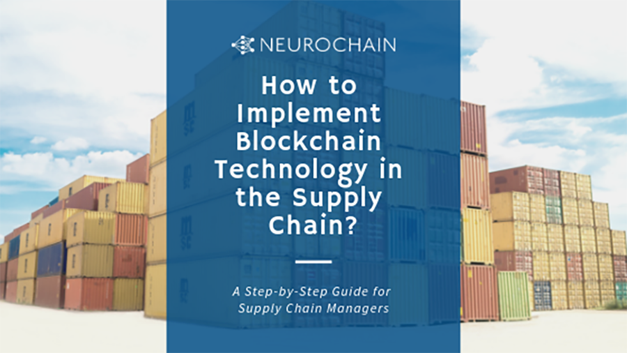 NeuroChain supply chain guide